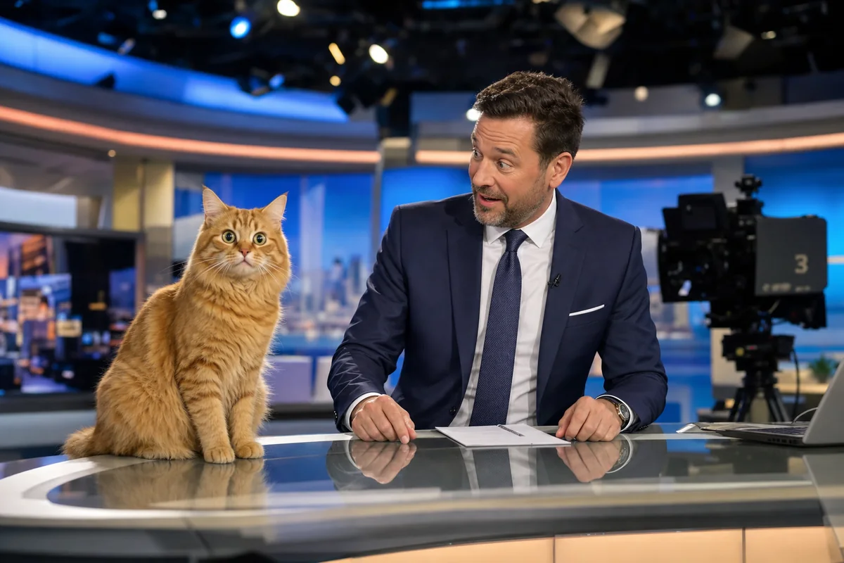 Modernes deutsches Fernsehstudio